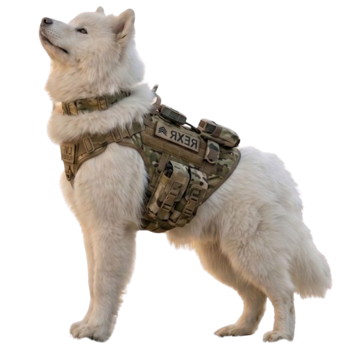 samoyed looking up at google business profile services